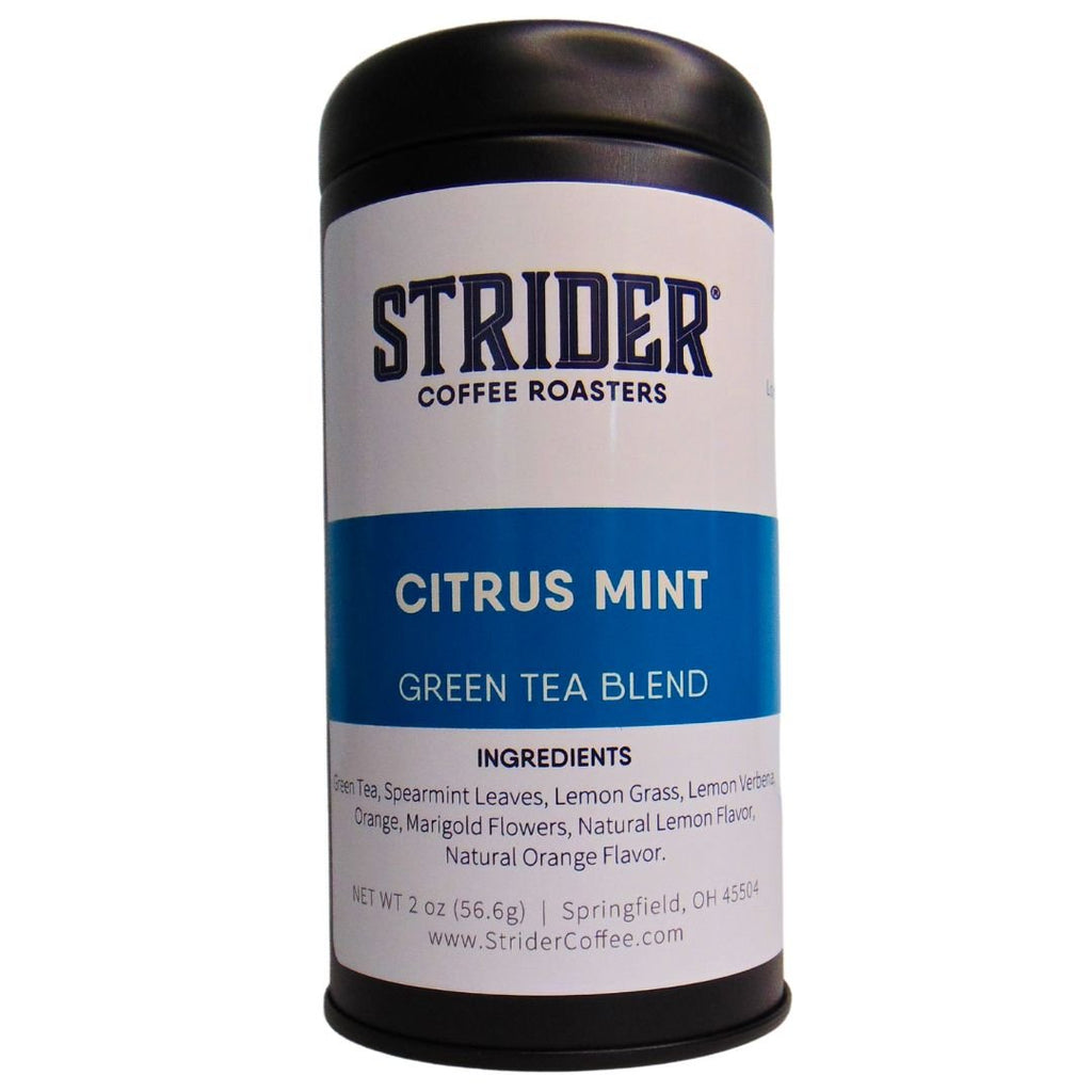Citrus Mint Green Tea Blend - Refreshing Taste of Summer - Strider Coffee Roasters -
