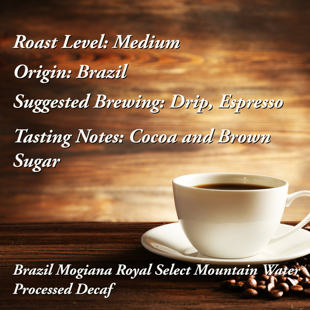 Brazil Mogiana Decaf Coffee info
