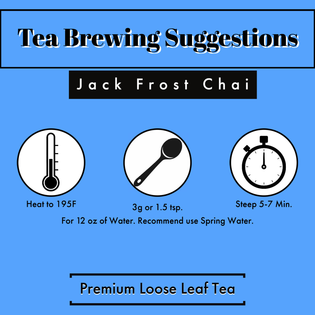 Jack Frost Chai Tea Brewing Suggestions
