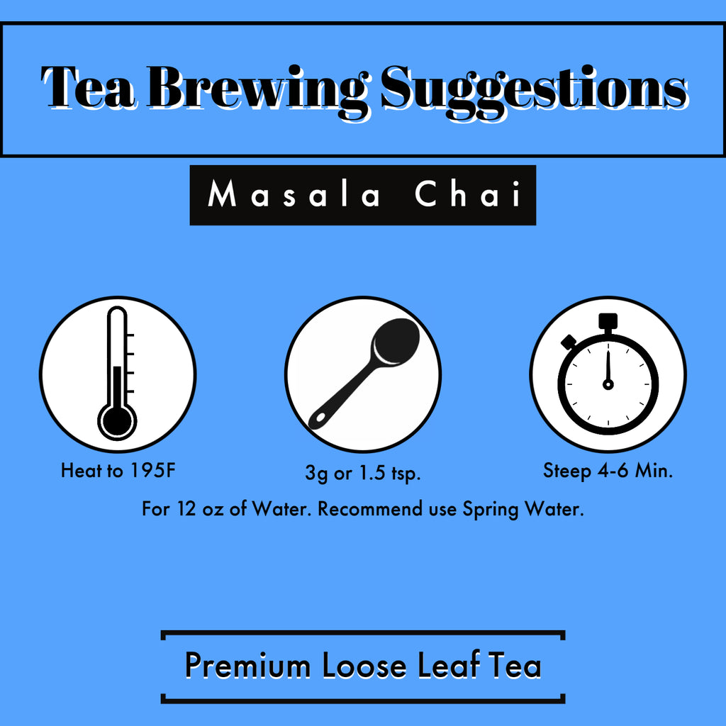 Masala Chai Tea Brewing Suggestion