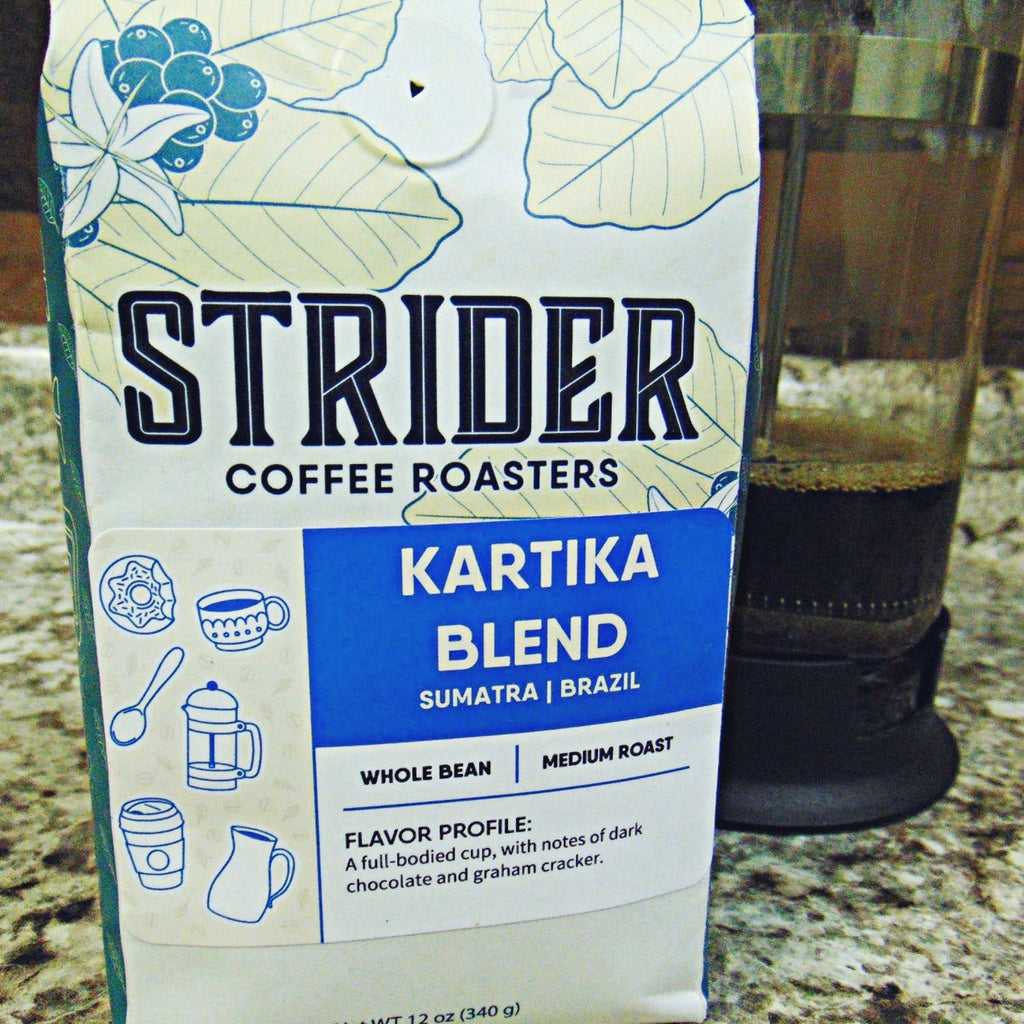 Strider Coffee Roasters Kartika Blend 12 oz Whole Bean Specialty Coffee - Strider Coffee Roasters -